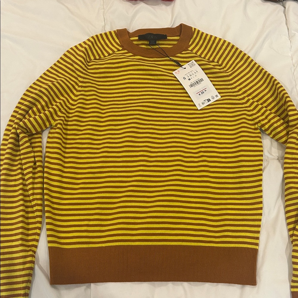 Women’s Zara Striped Crewneck Sweater